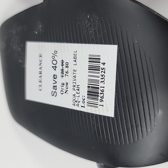 AQUA Women's Leah Ankle Tie High Heel Sandals. - Picture 8 of 8